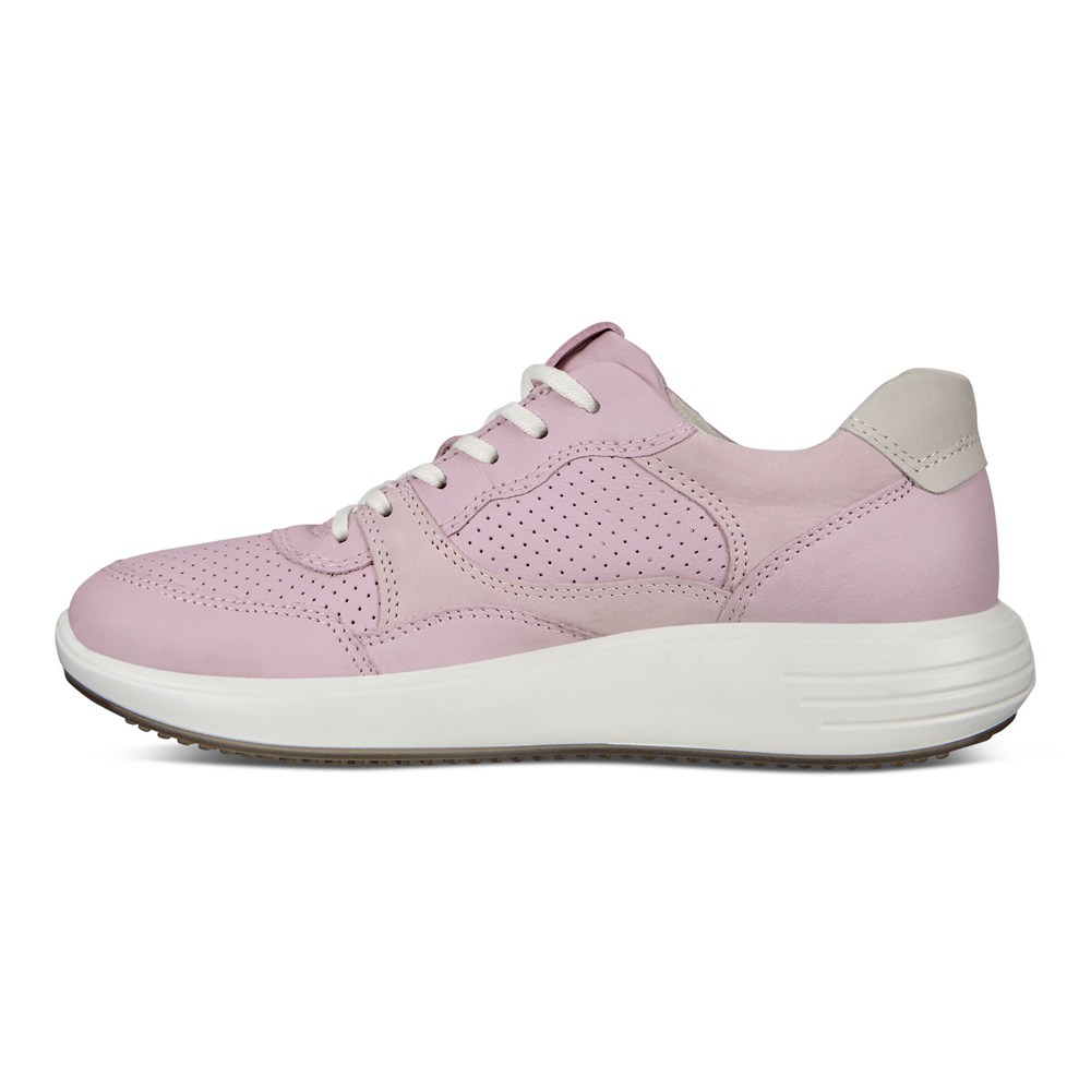 ECCO Womens Sneakers Pink - Soft 7 Runner - OMA-931648